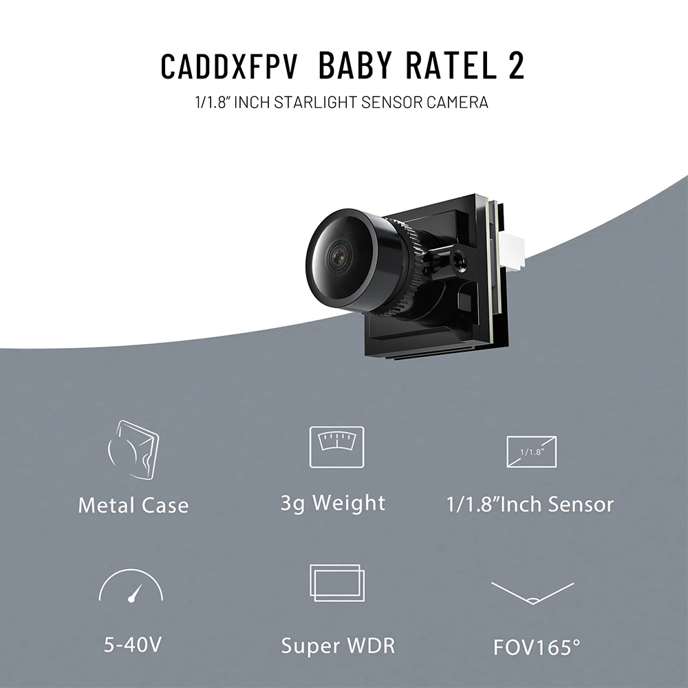 CADDX Micro FPV Camera Ratel 2 - Drone Rc Camera recension och pris