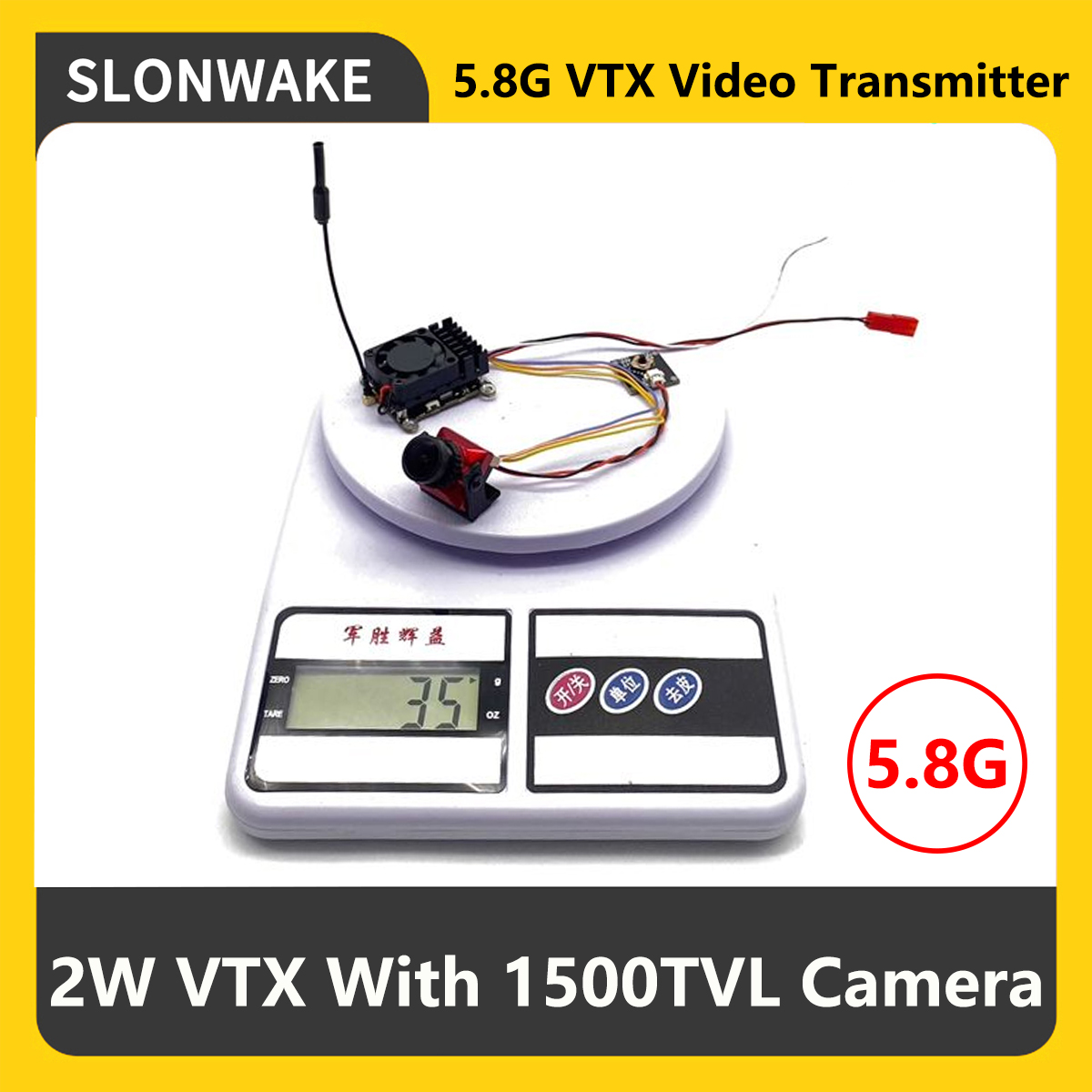 SLONWAKE 5.8G 2000mW FPV VTX T - Drone Rc Camera recension och pris