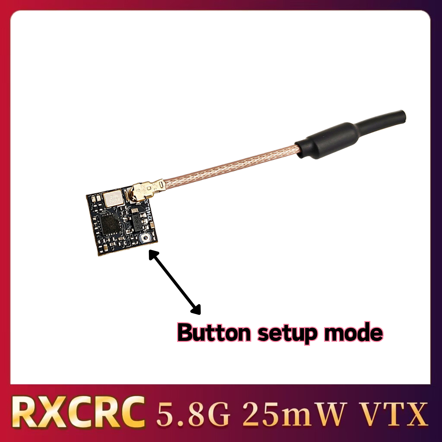 RXCRC 5.8GHz 48CH FPV 25mW Ana - Drone With Rc Remote recension och pris