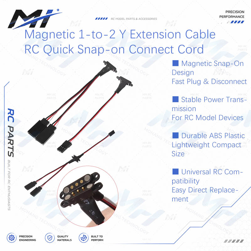 Magnetic 1-to-2 Y Extension Ca - Drone With Rc Remote recension och pris