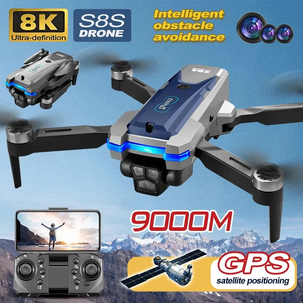 S8S GPS Drone 5G Wifi 8K HD Du - Drone Rc Gps recension och pris